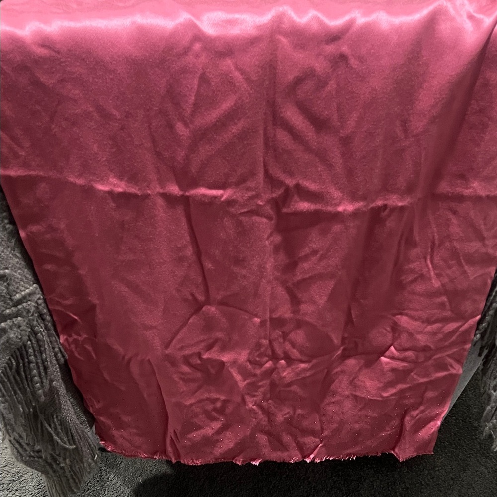 Satin-Like Deep Pink Scarf
